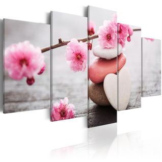 Tableau Imprimé "zen : Cherry Blossoms Iii" 50 X 100 Cm