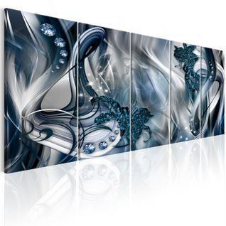 Tableau Imprimé "blue Glow" 80 X 200 Cm