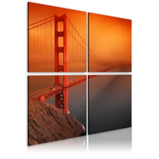 Tableau Imprimé "pont Du Golden Gate : San Francisco" 90 X 90 Cm