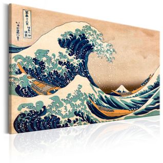 Tableau "the Great Wave Off Kanagawa Reproduction" 60 X 90 Cm