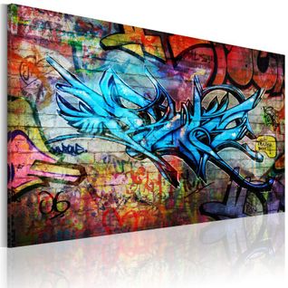 Tableau Imprimé "anonymous Graffiti" 80 X 120 Cm