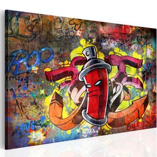 Tableau Imprimé "graffiti Master" 80 X 120 Cm