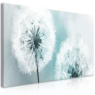 Tableau Imprimé "fluffy Dandelions Blue Wide" 45x100cm