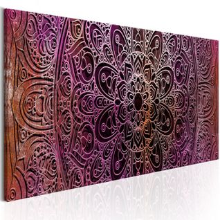 Tableau Imprimé "mandala : Amethyst Energy" 40 X 120 Cm