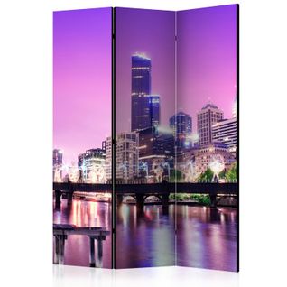 Paravent 3 Volets "purple Melbourne" 135x172cm