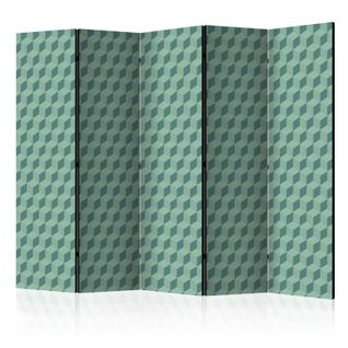 Paravent 5 Volets "monochromatic Cubes" 172x225cm
