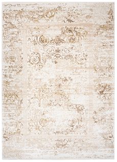 Tapis Salon Chambre Brillant Beige Crème Marron Vintage Moucheté Effet 3d Oeko-tex 80x150 cm