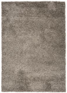 Tapis Salon Gris Foncé Uni Moelleux Poil Long Shaggy 140 X 200 Cm