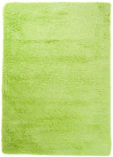 Tapis Salon Chambre Antidérapant Bébé Vert Limone Uni Shaggy Super Doux Doux 120x170 cm