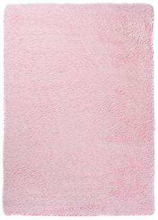 Tapis Salon Chambre Antidérapant Bébé Rose Clair Uni Shaggy Super Doux Doux 120x170 cm