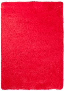 Tapis Salon Chambre Antidérapant Bébé Rouge Uni Shaggy Super Doux Doux 140x200 cm