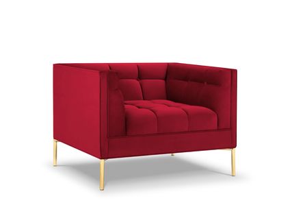 Fauteuil "karoo", 1 Place, Rouge, Velours