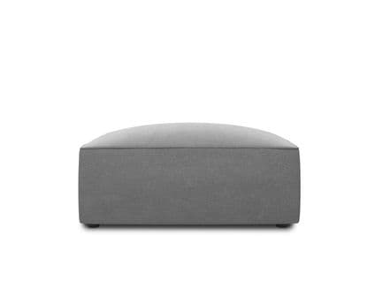 Pouf "ruby", 1 Place, Gris, Velours