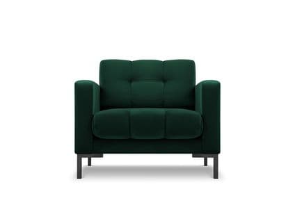 Fauteuil "mamaia", 1 Place, Vert Bouteille, Velours