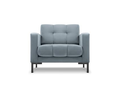 Fauteuil "mamaia", 1 Place, Bleu Clair, Velours