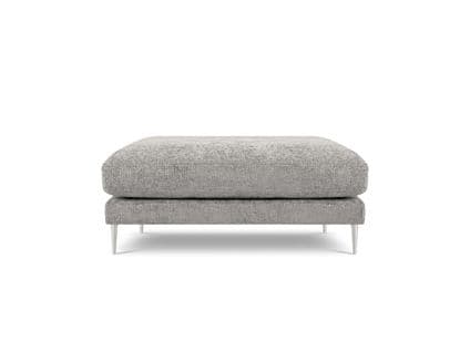 Pouf "jog", 1 Place, Gris Clair, Tissu Chenille