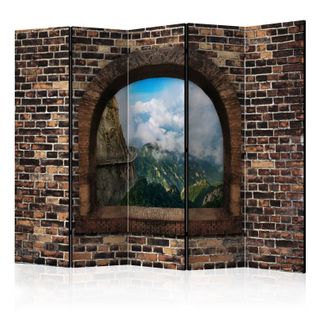 Paravent 5 Volets "stony Window : Mountains" 172x225cm