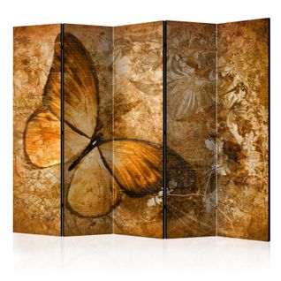 Paravent 5 Volets "butterfly Sepia" 172x225cm