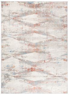 Tapis Salon Rose Bleu Crème Gris Abstrait 120x170 Valley