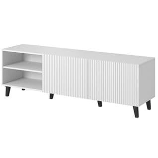 Meuble TV Design Blanc 150 Cm Gustave