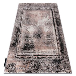 Tapis De Luxe Moderne 634 Cadre Vintage - Structural Gris / Rose 180x270 Cm