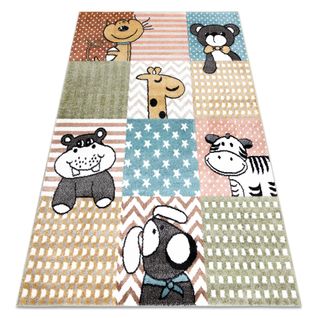 Tapis Fun Pets Pour Enfants, Animaux Coloré Mutli 80x150 Cm