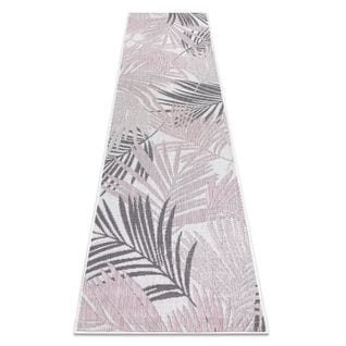 Tapis Sizal Sion Le Tapis De Couloir, Feuilles De Palmier, Tropical 2837 Tissé à Pla 80x300 Cm