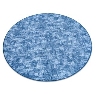 Tapis Cercle Solid Bleu 70 Béton  Cercle 100 Cm