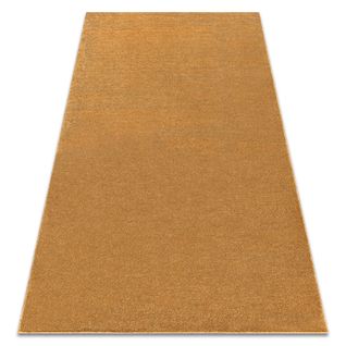 Tapis Softy Plaine Couleur Unie Or 80x150 Cm