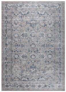 Tapis Salon Marron Gris Ornamental Floral Ritz 80x150cm