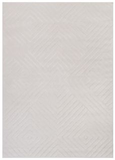 Hygge Moderne Crème Blanc Géométrique 3d Oeko-tex 80x150cm