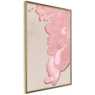 Affiche Murale Encadrée "pink River" 20 X 30 Cm Or