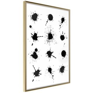 Affiche Murale Encadrée "paintball" 40 X 60 Cm Or