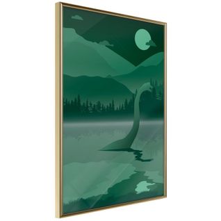 Affiche Murale Encadrée "loch Ness" 40 X 60 Cm Or