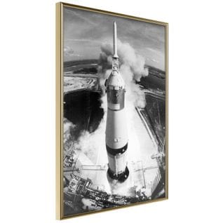 Affiche Murale Encadrée "beginning Of The Mission" 20 X 30 Cm Or