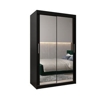 Armoire Tokyo 3 à Portes Coulissantes 200/120/62 2 Portes (negro/negro)