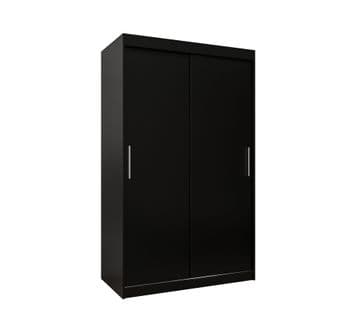 Armoire Tokyo à Portes Coulissantes 200/120/62 2 Portes (negro/negro)