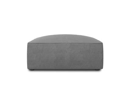 Pouf "ruby", 1 Place, Gris, Tissu Structurel