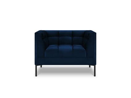 Fauteuil "karoo", 1 Place, Bleu Roi, Velours