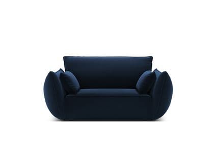 Fauteuil "kaelle", 1 Place, Bleu Roi, Velours