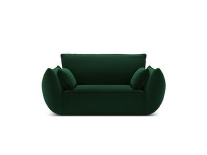 Fauteuil "kaelle", 1 Place, Vert Bouteille, Velours