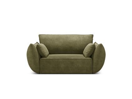 Fauteuil "kaelle", 1 Place, Vert, Tissu Chenille