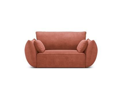 Fauteuil "kaelle", 1 Place, Terracotta, Tissu Chenille