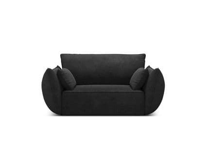 Fauteuil "kaelle", 1 Place, Noir, Tissu Chenille