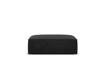 Pouf "kaelle", 1 Place, Noir, Tissu Chenille