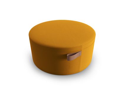 Pouf "hana", 1 Place, Or, Tissu Structurel