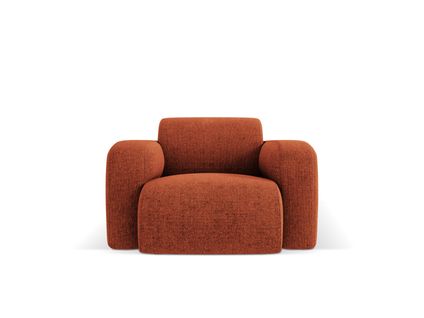 Fauteuil "molino", 1 Place, Terracotta, Tissu Chenille