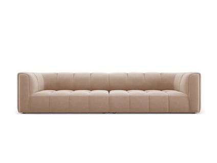 Canapé Modulable "serena", 4 Places, Beige, Velours