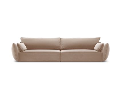 Canapé "kaelle", 4 Places, Beige, Velours