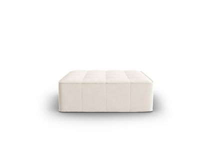 Pouf "mike", 1 Place, Beige, Velours